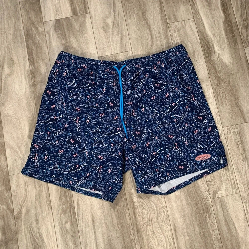Vineyard Vines Board Shorts Mens‎ Extra Large Blue Caribbean IslandBeach